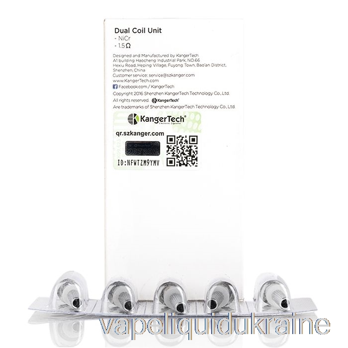Vape Ukraine Kanger Dual Unit Replacement Coils 1.5ohm Coils